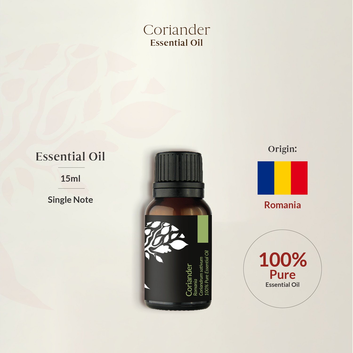 Coriander Essential Oil 15ml (Expiry: NOV 2026)