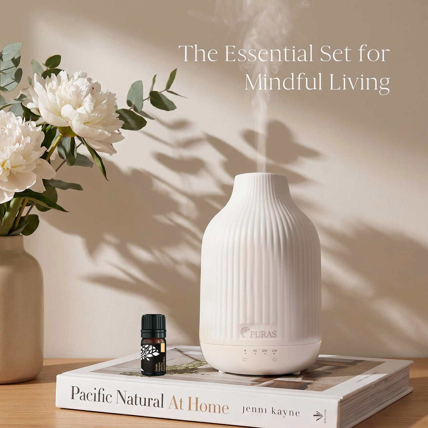 Alba Ceramic Diffuser Set - Cordless Ultrasonic Diffuser